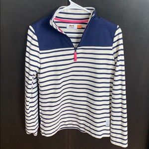 Le Tigre striped quarter zip